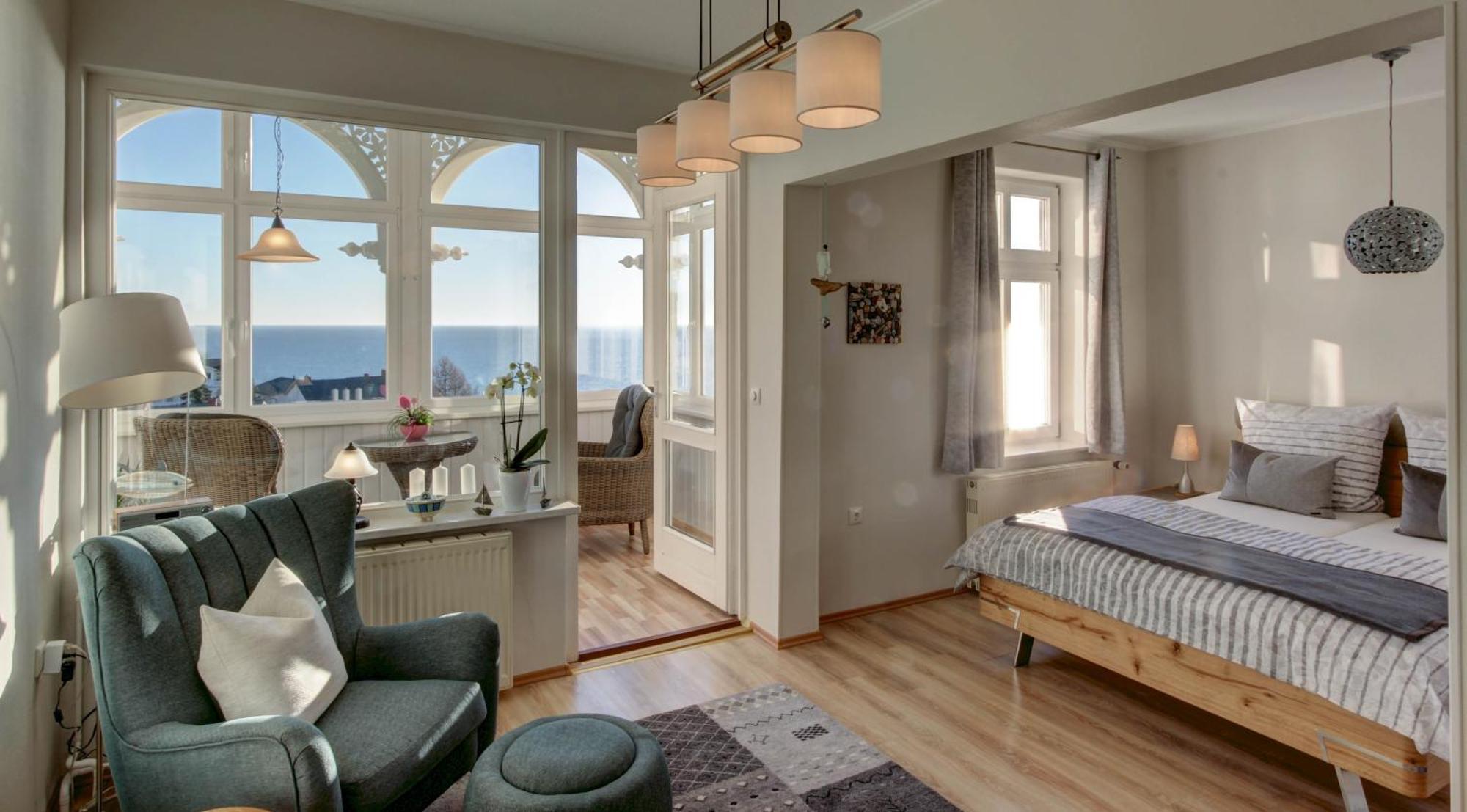 Villa Fernsicht - Wohnung Nr 1 - Mit Meerblick Sassnitz Esterno foto